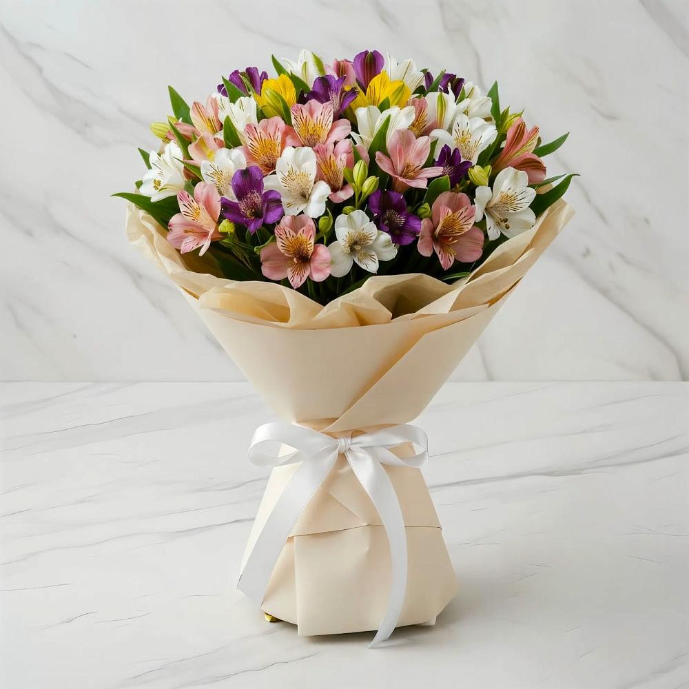 Букет цветов из: Альстромерии в Добринке