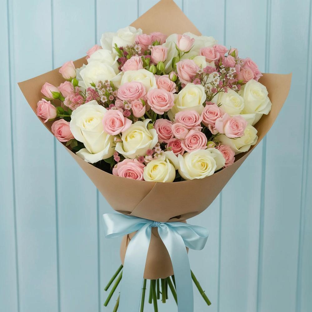 Букет цветов из: Розы в Добринке