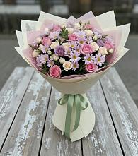 Букет цветов из:  Розы и Хризантемы в Добринке