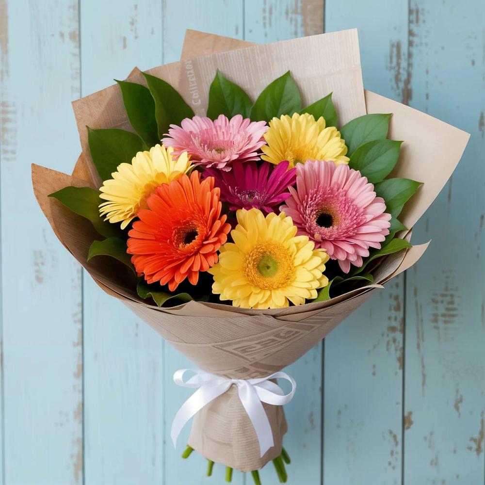 Букет цветов из: Герберы в Добринке
