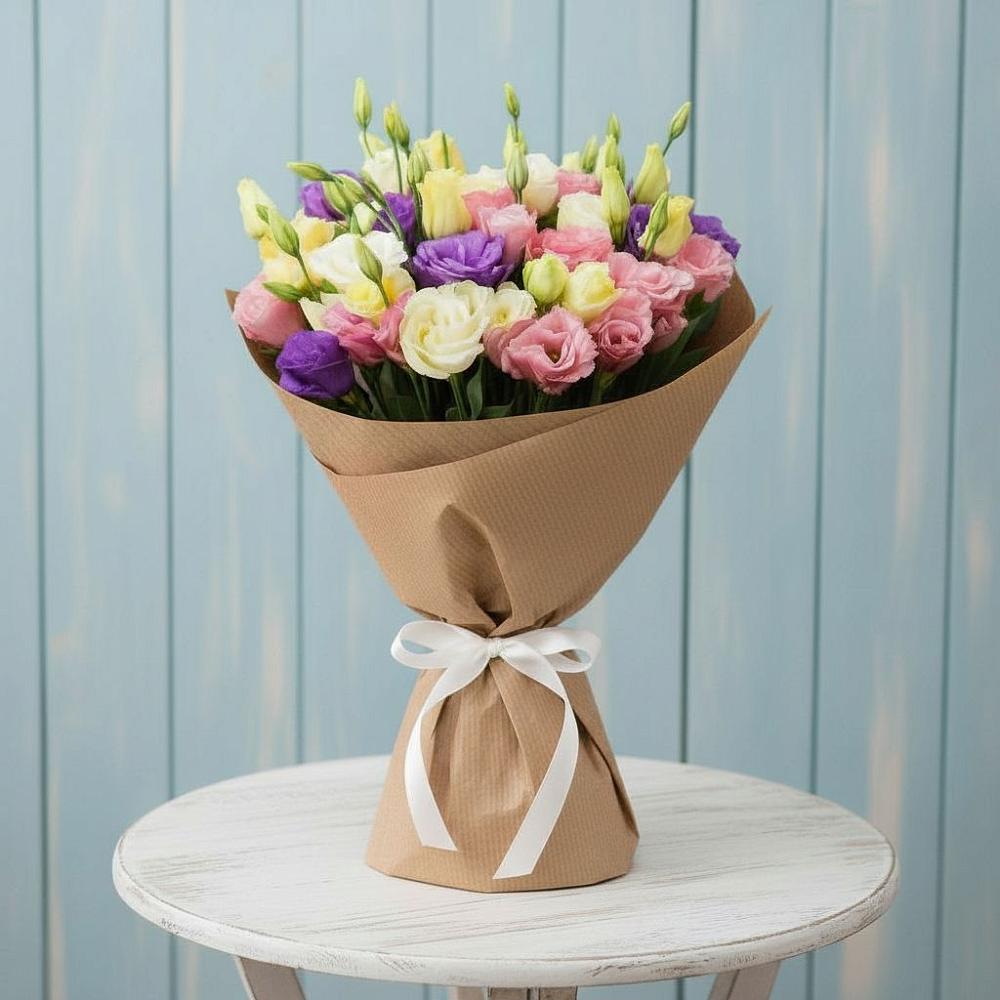 Букет цветов из: Лизиантусы в Добринке