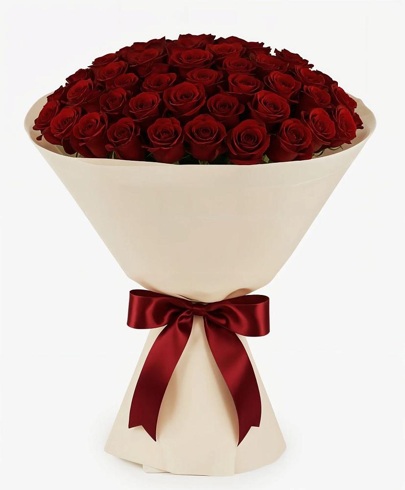 Букет 101 Бордовая роза Блэк Бакарра в Добринке