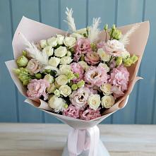 Букет цветов из:  Альстромерии и Розы #REPLACE_PRED# Добринке