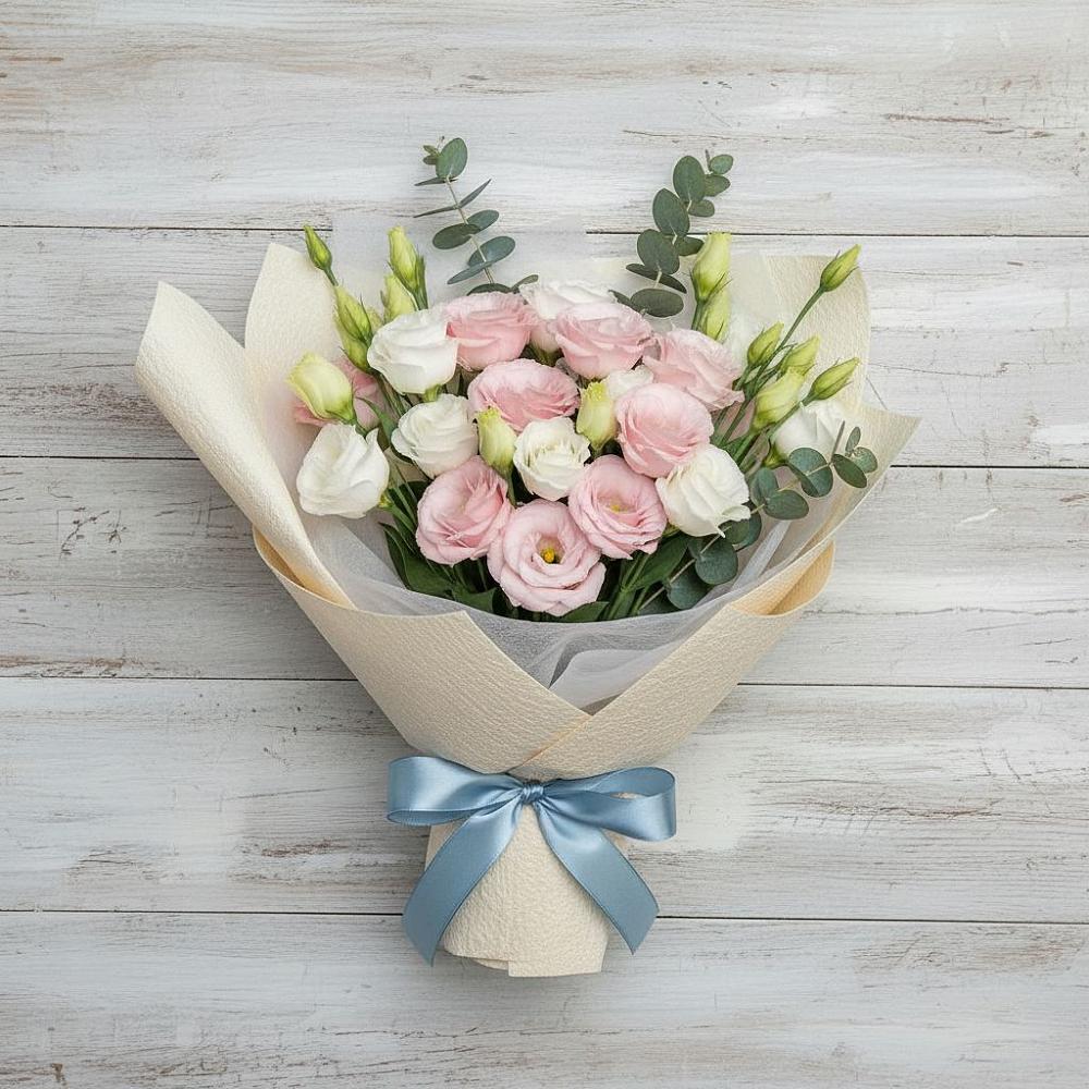 Букет цветов из: Лизиантусы в Добринке